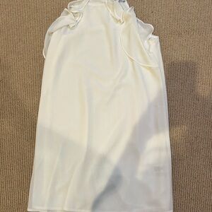 Naked Zebra White Halter Top